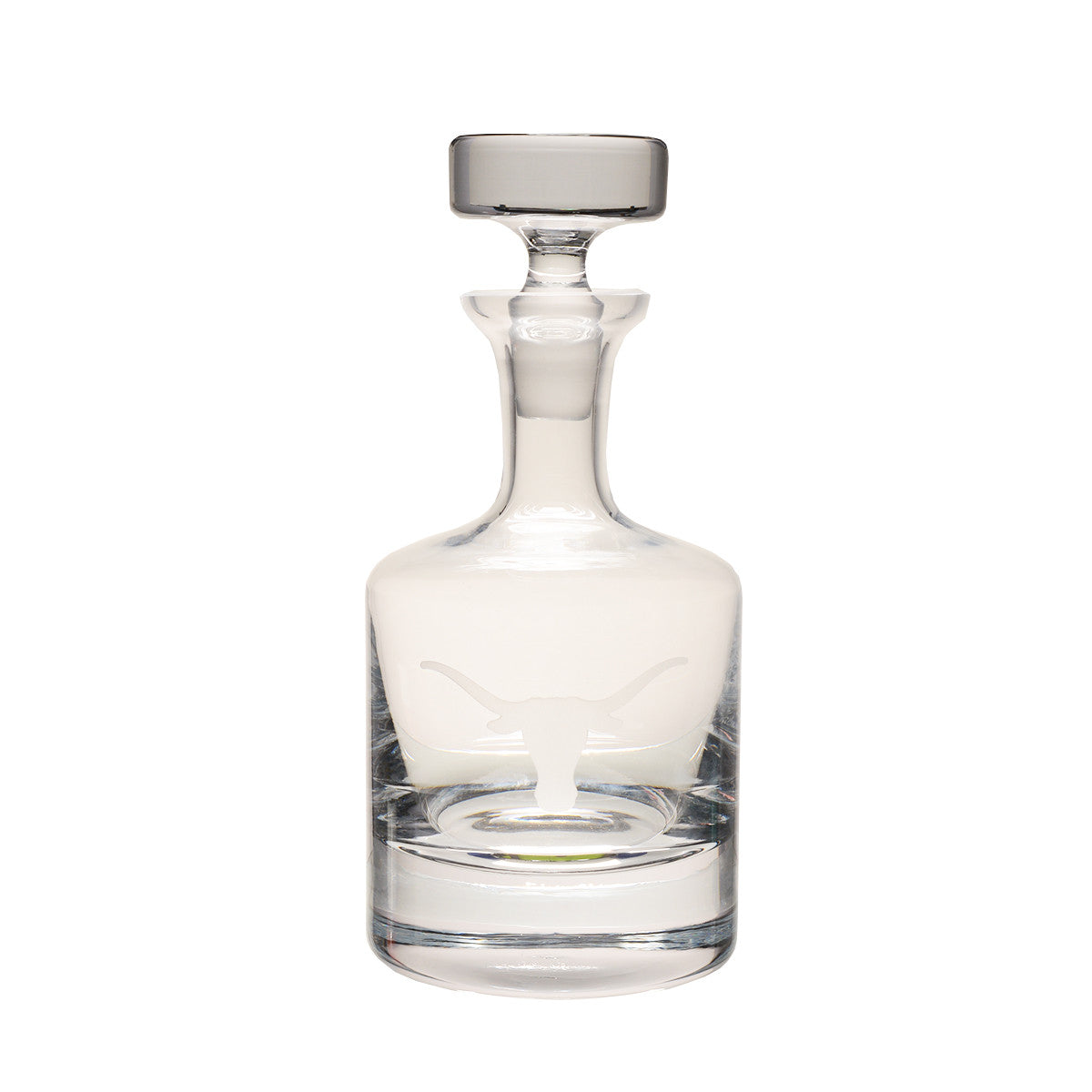 Texas Longhorn Etched Buckingham Crystal Decanter (RC3134)