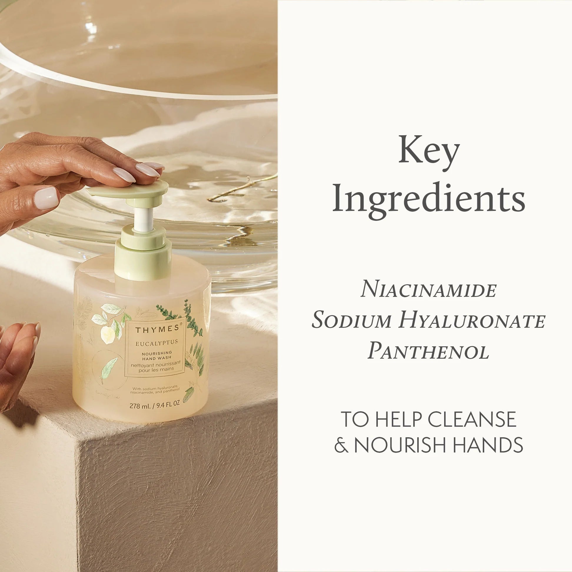 Thymes Eucalyptus Nourishing  Hand Wash 9.4 oz