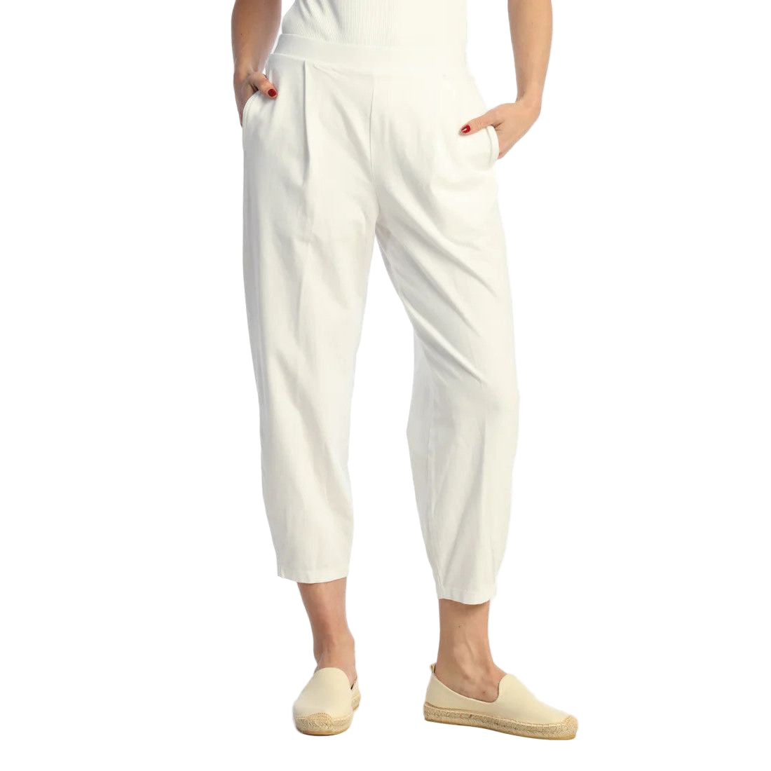 Jess & Jane Weekend Lantern Side Seam Pocket Pants (5 Colors) (WK14)