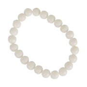 White Jade Stretch Bead Bracelet