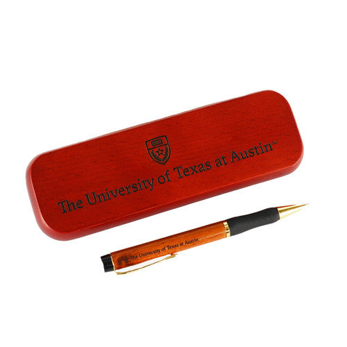 Texas Longhorn Rosewood Pen & Case Set (J41-Rose)