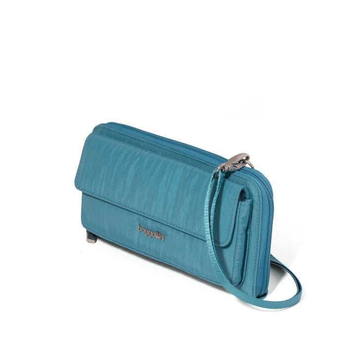 Baggallini RFID Phone Wallet Crossbody (SEASIDE)