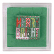 Glory Haus Merry & Bright Acrylic Napkin Weight