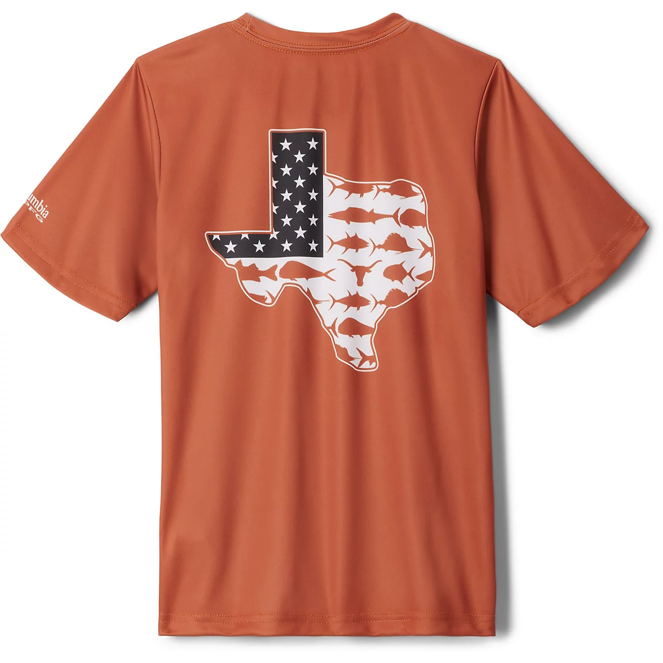 Texas Longhorn Columbia Youth Terminal Tackle Short Sleeve Shirt