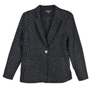 A.Z.I. Black Blazer with Stones  (Z13356)(Black)