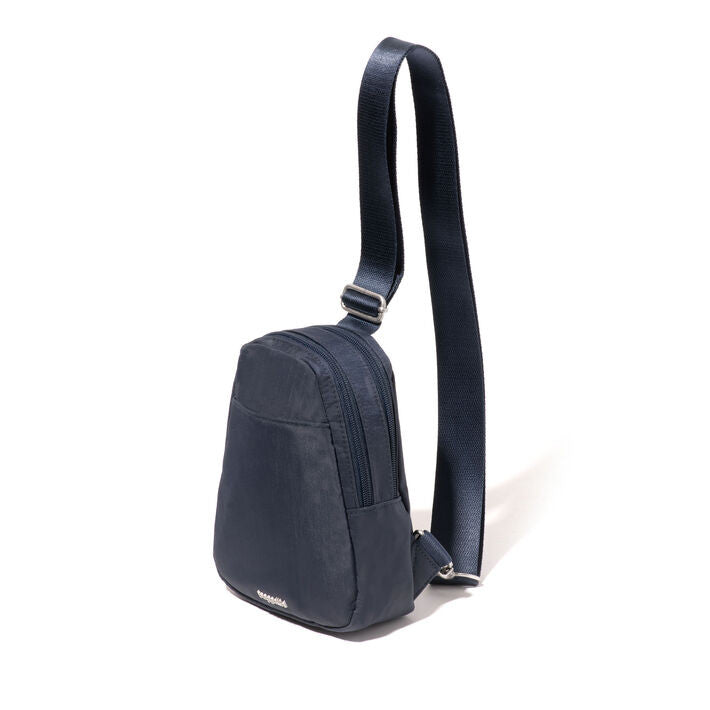 Baggallini Double Zip Mini Sling (ZSL883) French Navy