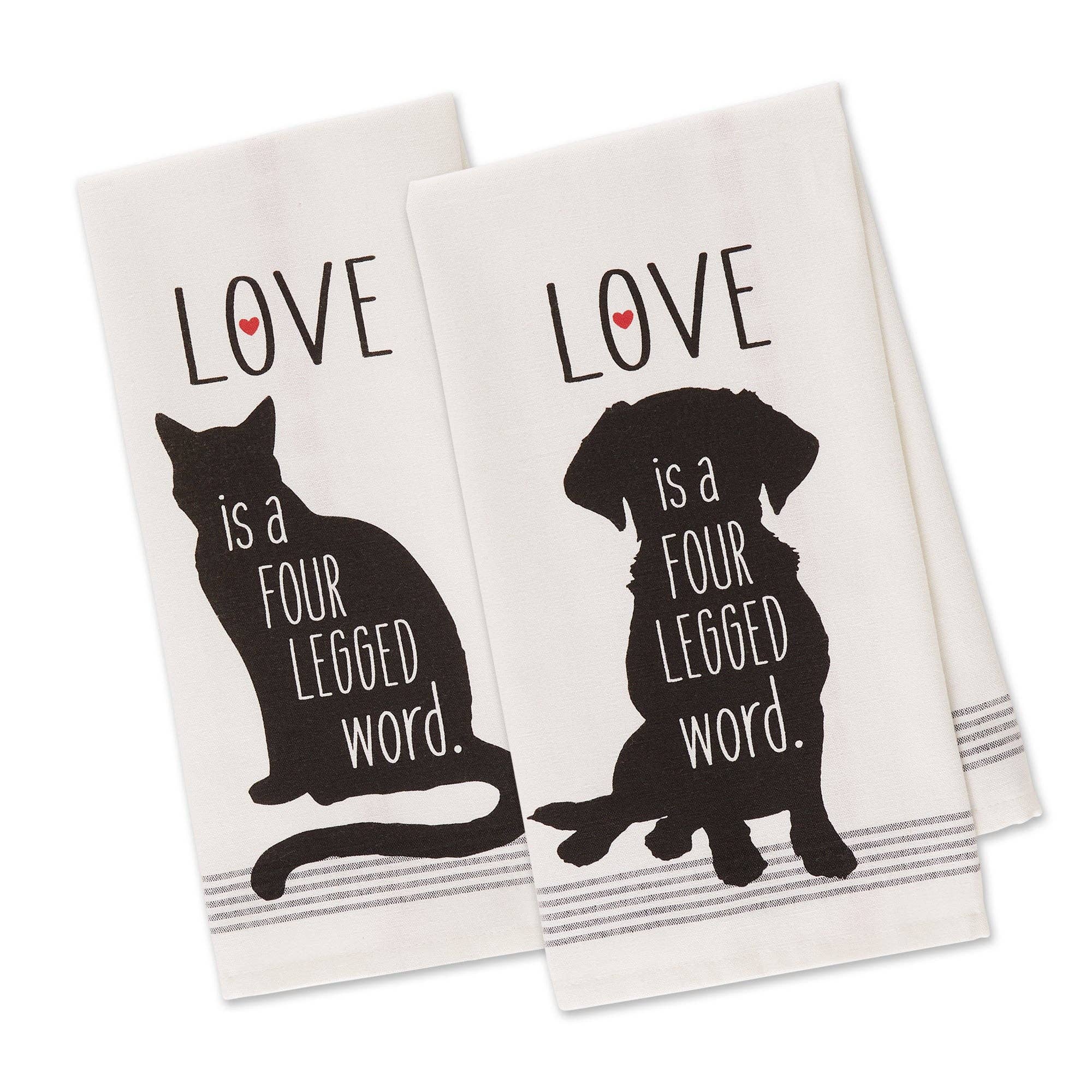 Love Pet Printed Dishtowel