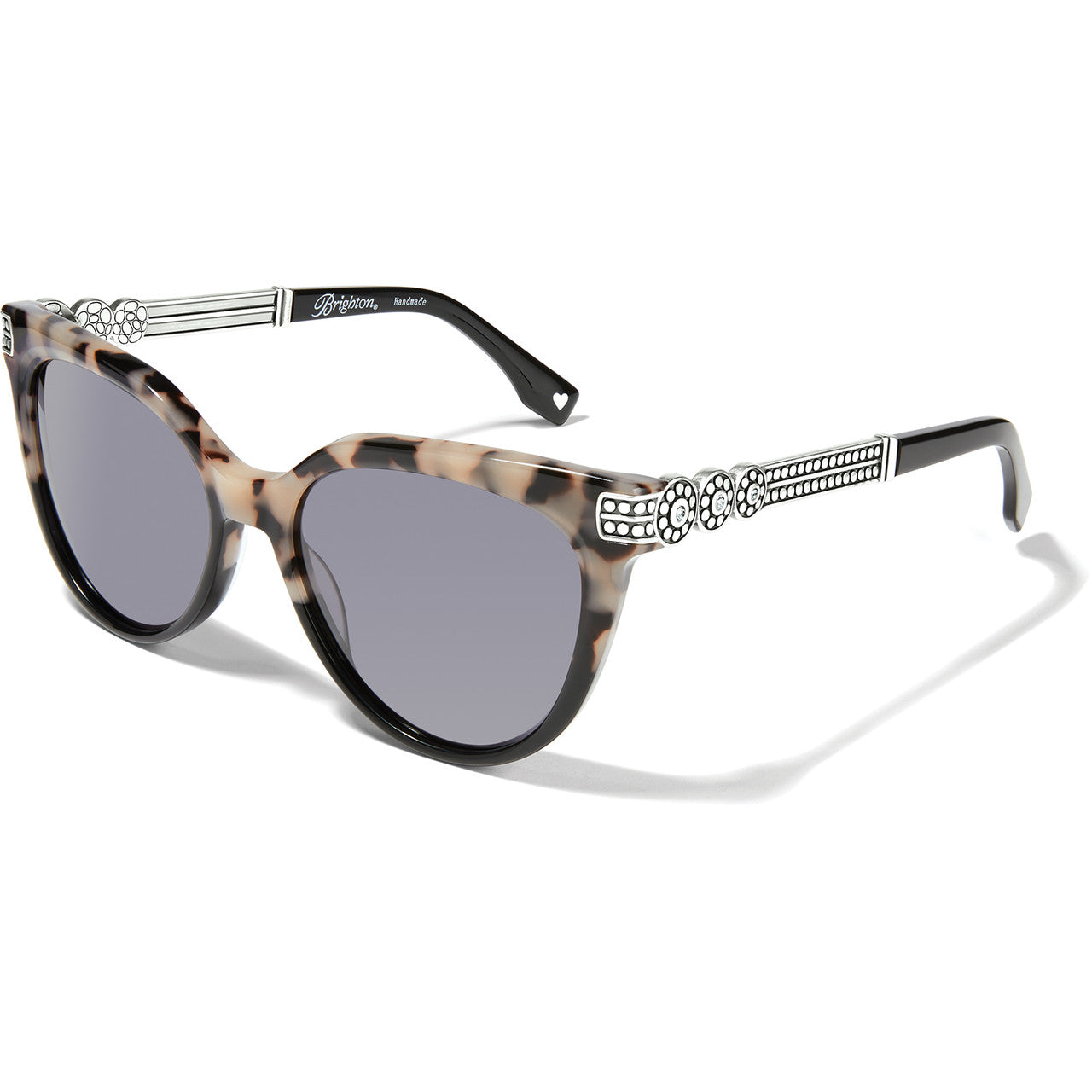 Brighton Pebble Medali Dual Tone Sunglasses (BLK/TORT)
