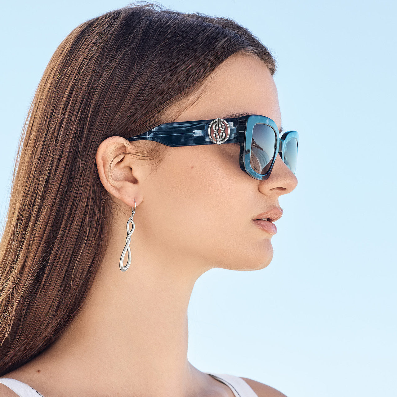 Brighton Interlock Harmony Blue Crush Sunglasses