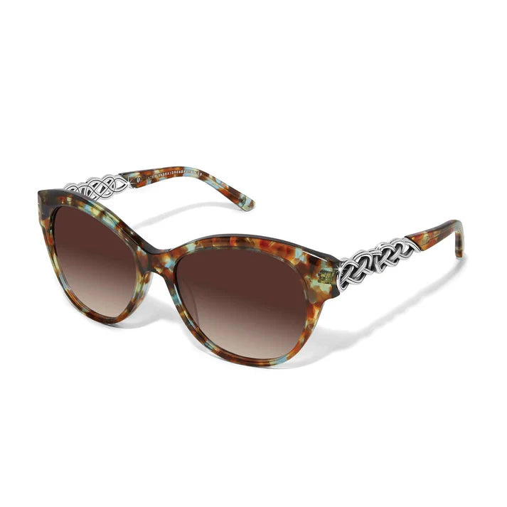 Brighton Interlok Braid Blue Havana Sunglasses (A13467)