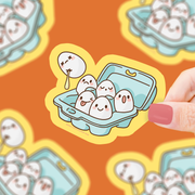 Egg Carton Vinyl Sticker