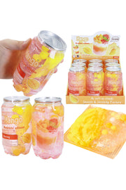 Sparkling Mango Fruit Soda Can Glitter Slime