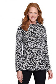 Ali Miles Knit Cowl Neck Button Detail Pop Over Tunic (MLTANI)