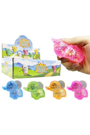 Baby Elephant Glittery Maltose Squishy (Color Chosen At Random)