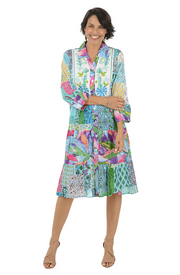 Parsley & Sage Amanda Embroidered Tiered Dress (26T01D)