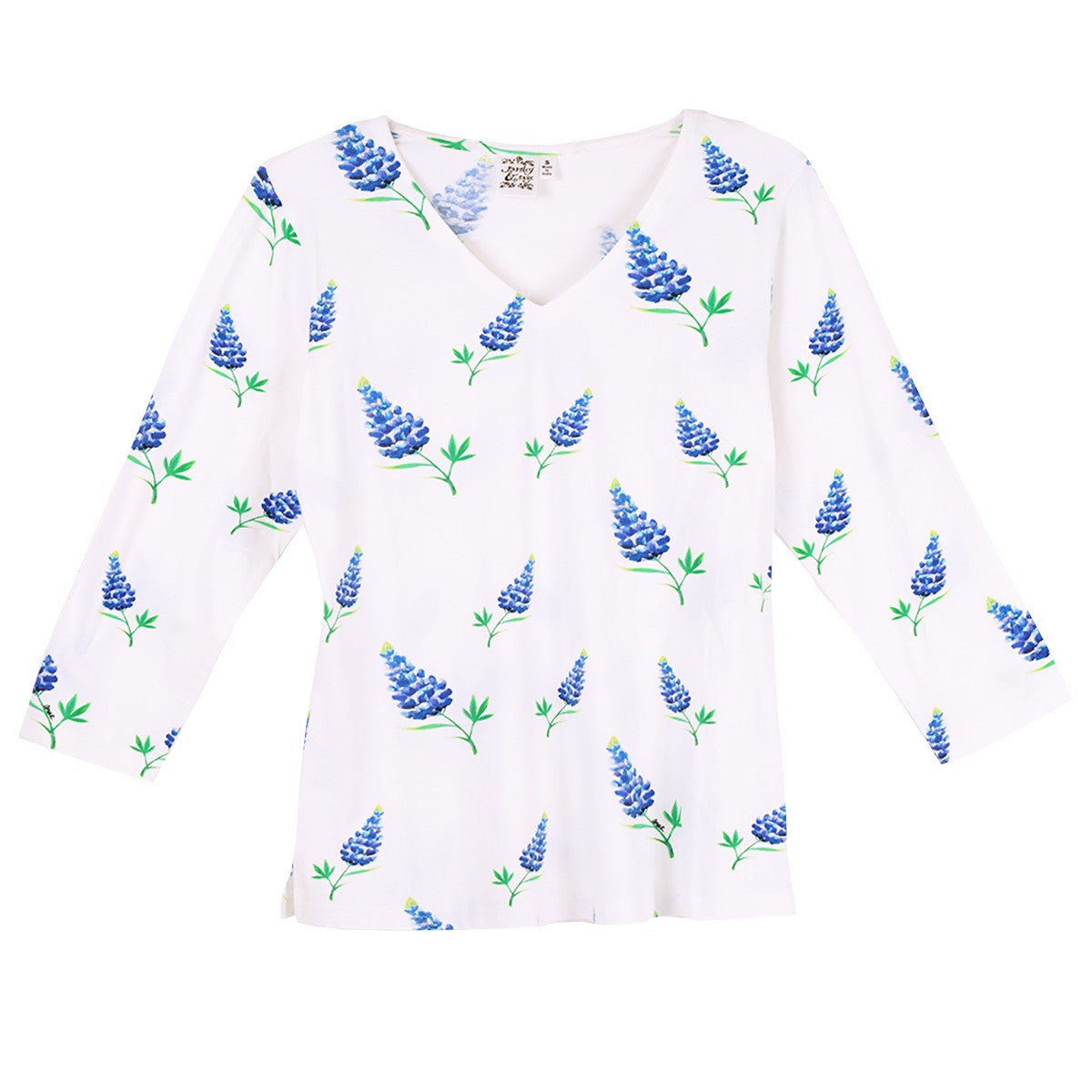 Parsley & Sage Bluebonnet 3/4 Sleeve Tee Designed by Amber Teal (24W290C)
