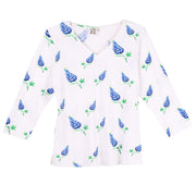 Parsley & Sage Bluebonnet 3/4 Sleeve Tee Designed by Amber Teal (24W290C)