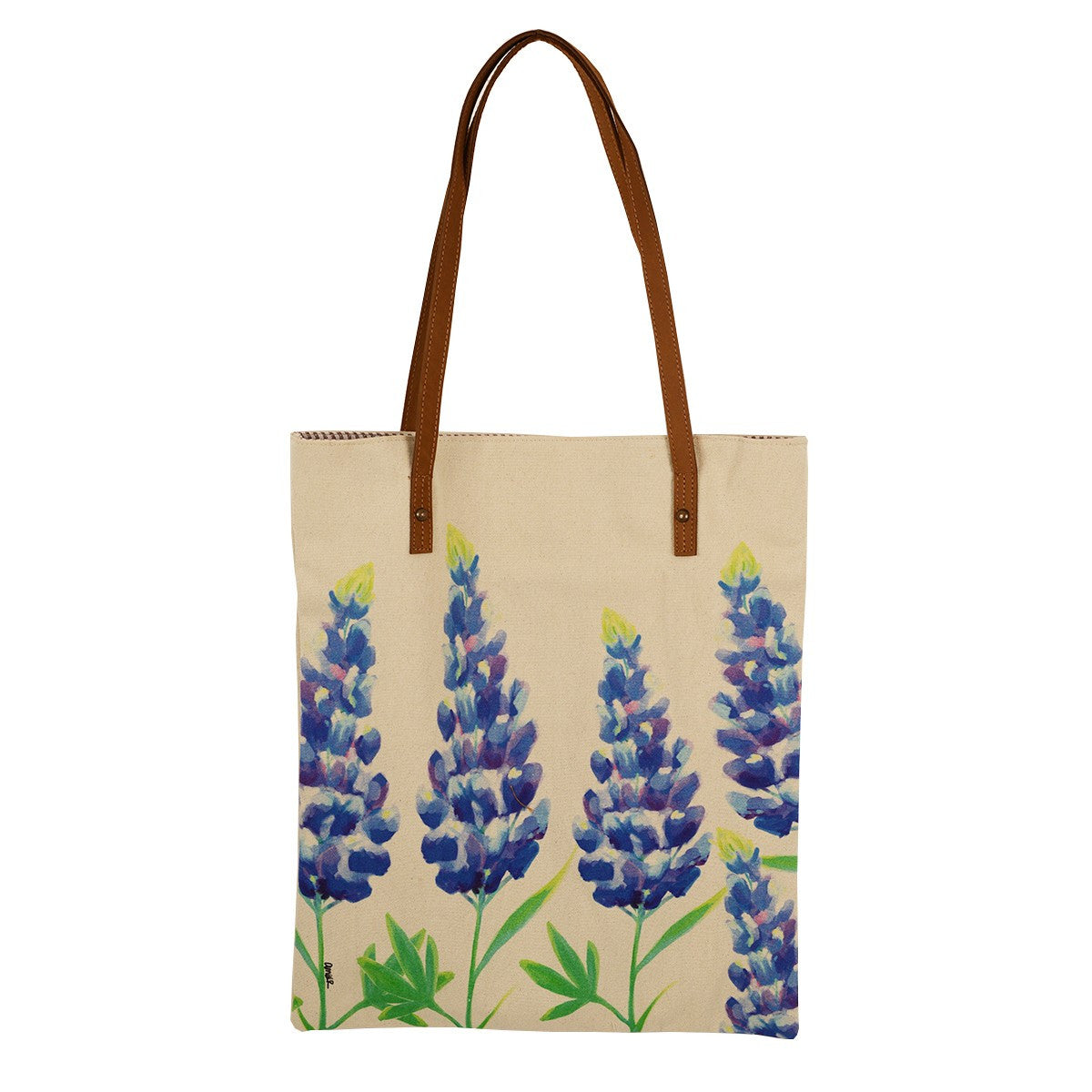 Cott n Curls Bluebonnets Book Bag Designed by Amber Teal