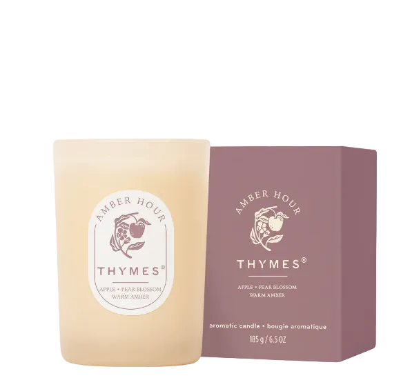 Thymes The Hours Edit Amber Hour Boxed Candle