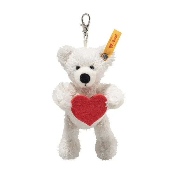 Steiff Pendant Lotte White Teddy Bear with Heart