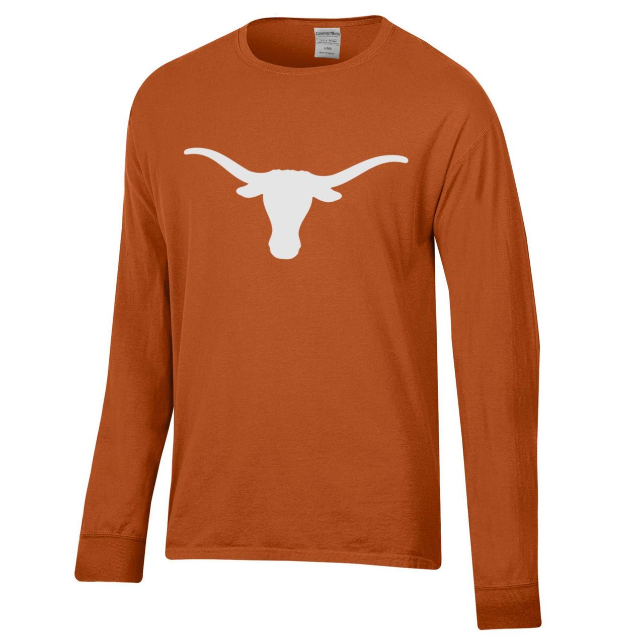 Texas Longhorn Single Logo Long Sleeve Tee (GDH200)