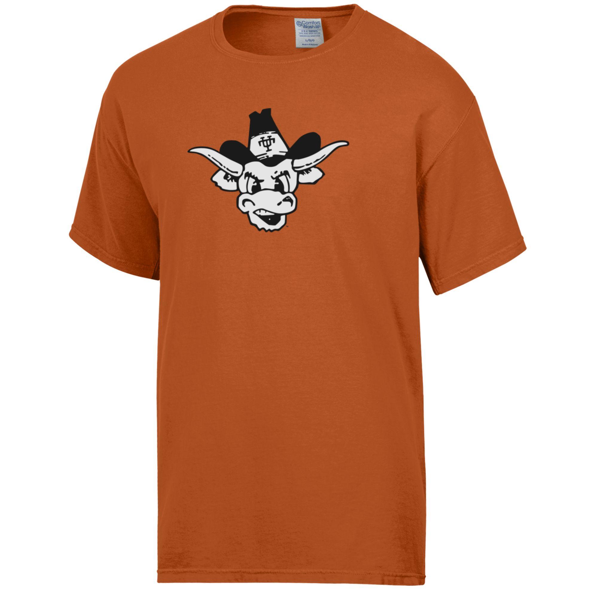 Texas Longhorn Vintage Bevo Mascot Comfort Wash Tee (2 Colors) (GDH100HTX1-127)