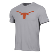 Texas Longhorn Men's Athletic Short Sleeve Logo Tee (Active Grey)