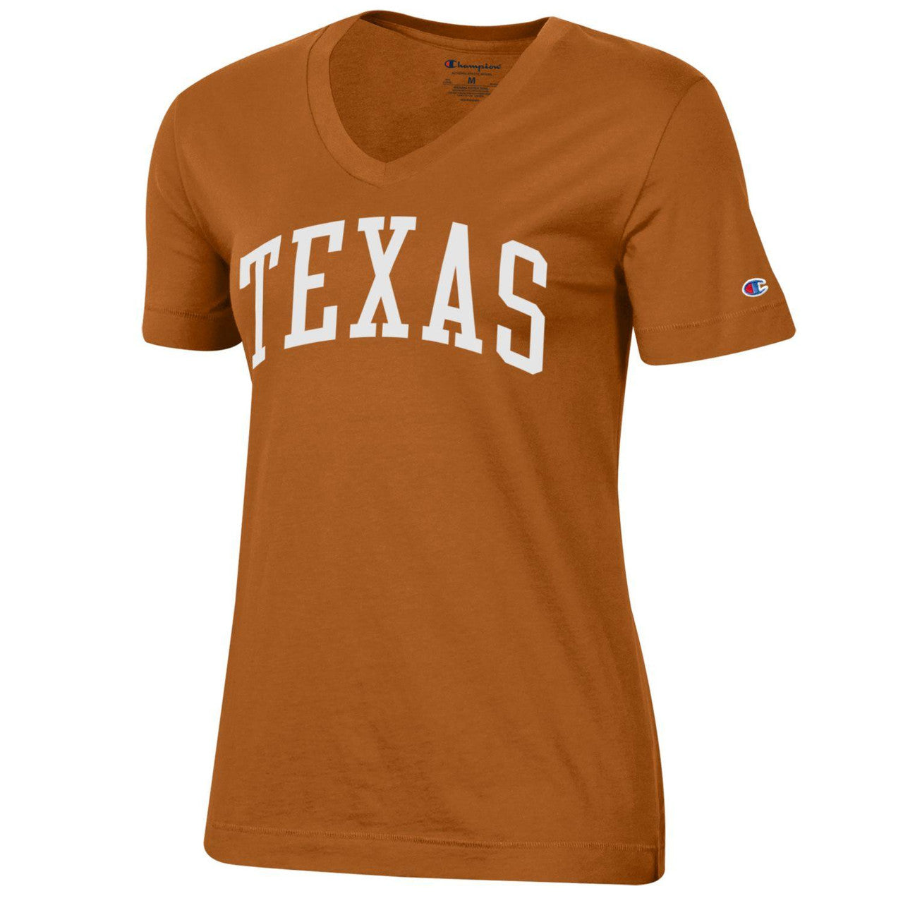 Texas Longhorn Ladies' Arch TEXAS V-Neck Tee (C6001475-827)