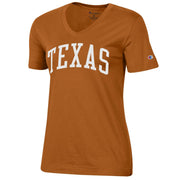Texas Longhorn Ladies' Arch TEXAS V-Neck Tee (C6001475-827)