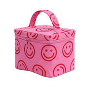 Baggu Large Cosmetic Case - Pink Azalea Happy