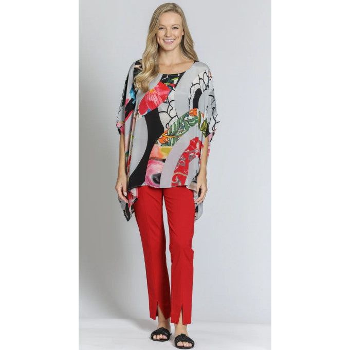 APNY Print One Size Pull-Over Kaftan Top