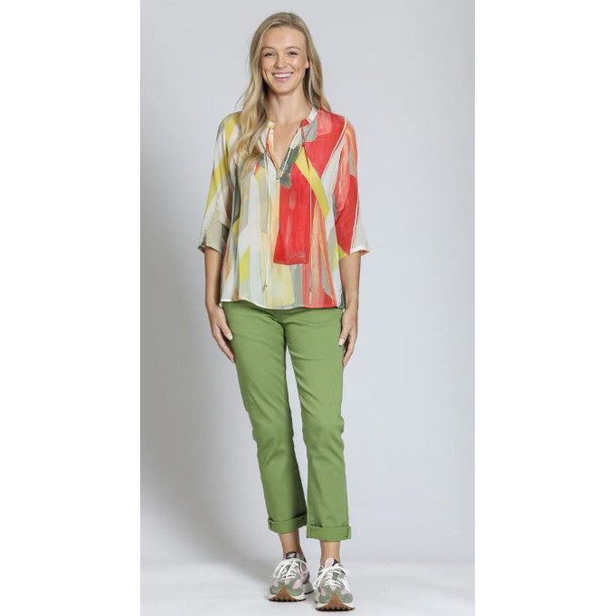 APNY Mid Rise Girlfriend Rolled Jeans (TURTLE)