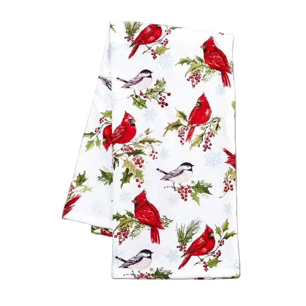 Kay Dee Winterberry Bird Toss Dual Purpose Towel (H8353)