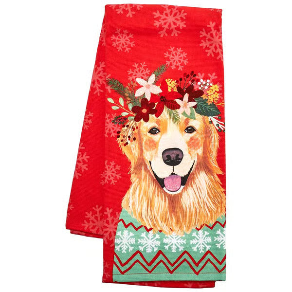 Kay Dee Golden Retriever Dual Purpose Towel (H8270)
