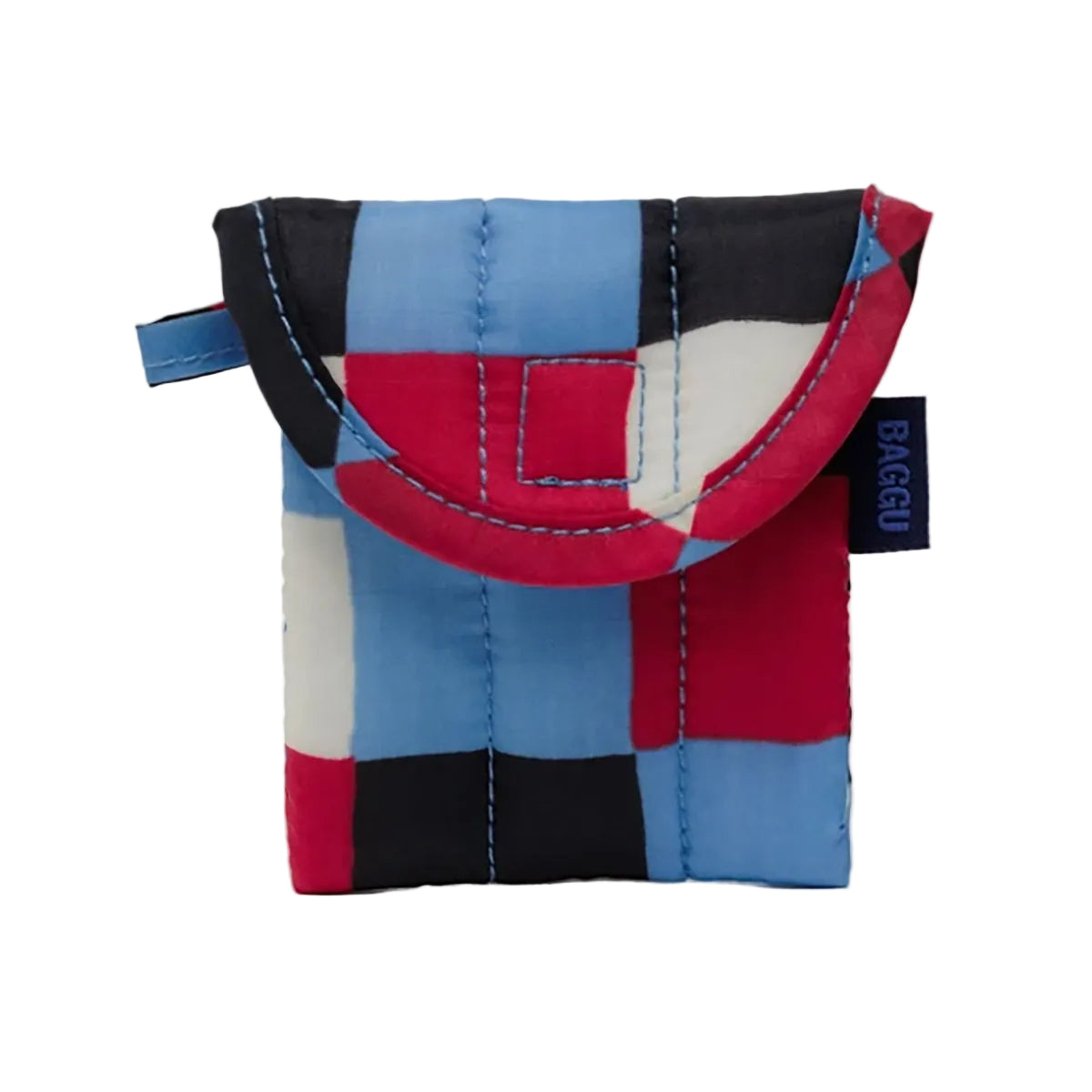 Baggu Puffy Earbuds Case - Painted Check