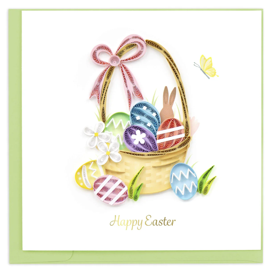 Easter Basket Quilling Card