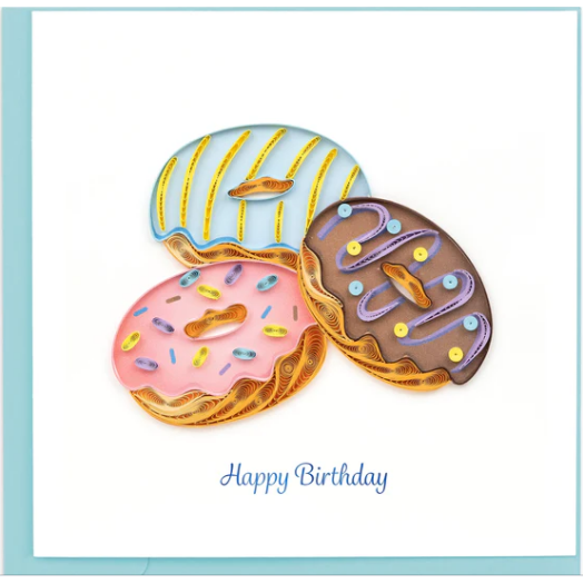 Birthday Donuts Quilling Card (BD176)