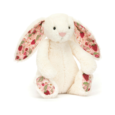 Jellycat Bashful Blossom Cream Bunny 'Berry' Small