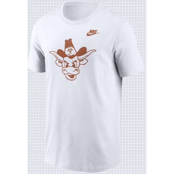 Texas Longhorn Nike Legacy Vault Bevo Tee (N199-10A-TXV-1AS) WHT