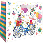 Birthday Bicycles Medium Gift Bag