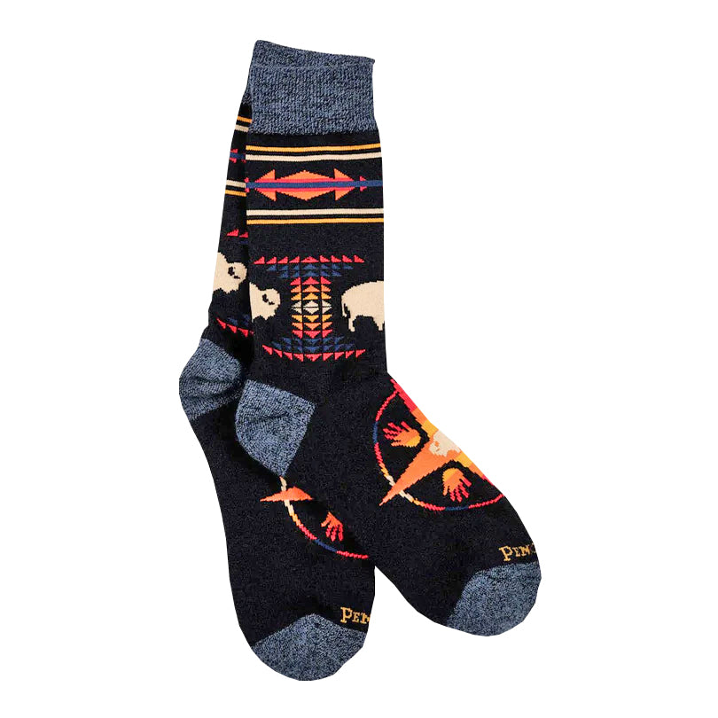 Pendleton Big Medicine Wool Blend Black Socks