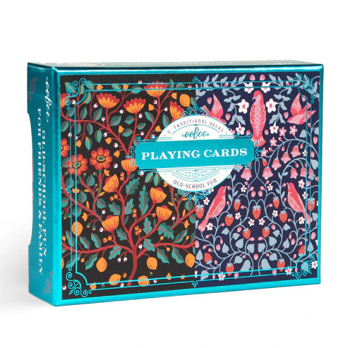 eeBoo Birds & Flowers Playing Cards
