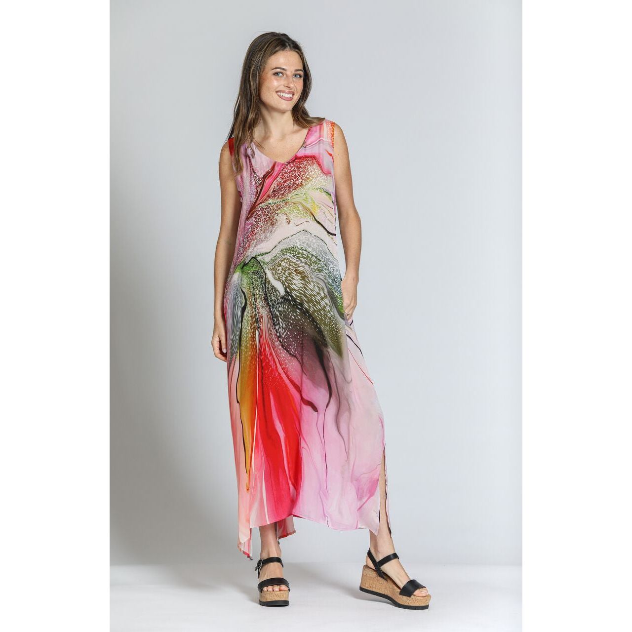 APNY V-Neck Long Tank Dress