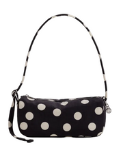 Baggu Nylon Loaf Bag - Black And Cream Polka Dot