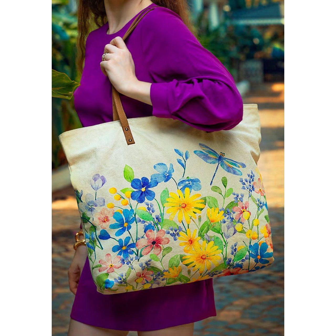 Cott N Curls Bloom Tote