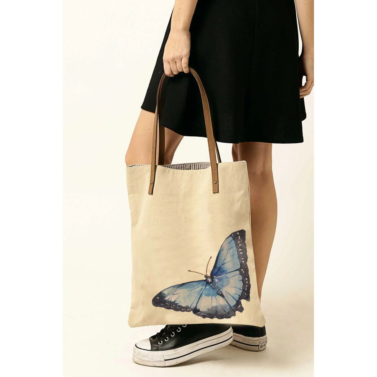 Cott N Curls Blue Morpha Butterfly Book Bag