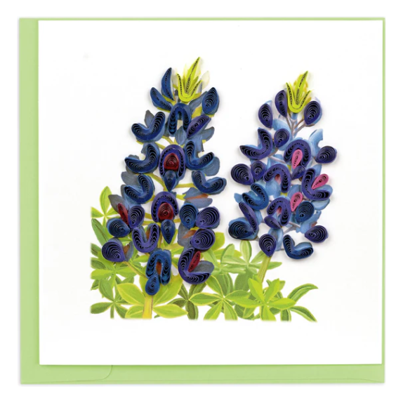 Bluebonnets Quilling Card