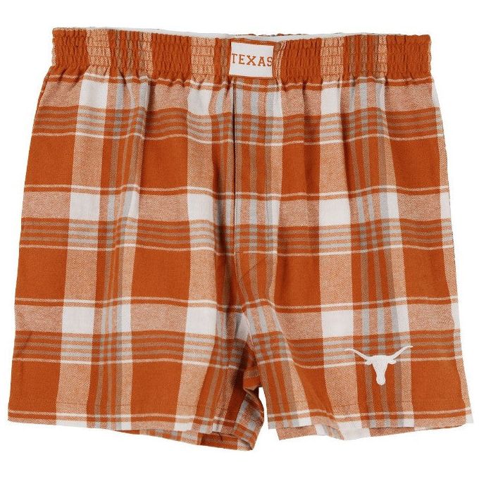 Texas Longhorn Region Mens' Flannel Plaid Boxer