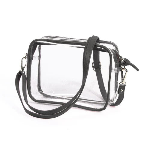 Soho Clear Purse-Solid Trim (3 Colors) (862)
