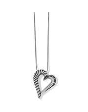 Brighton Callie Love Heart Reversible Necklace (SLV)